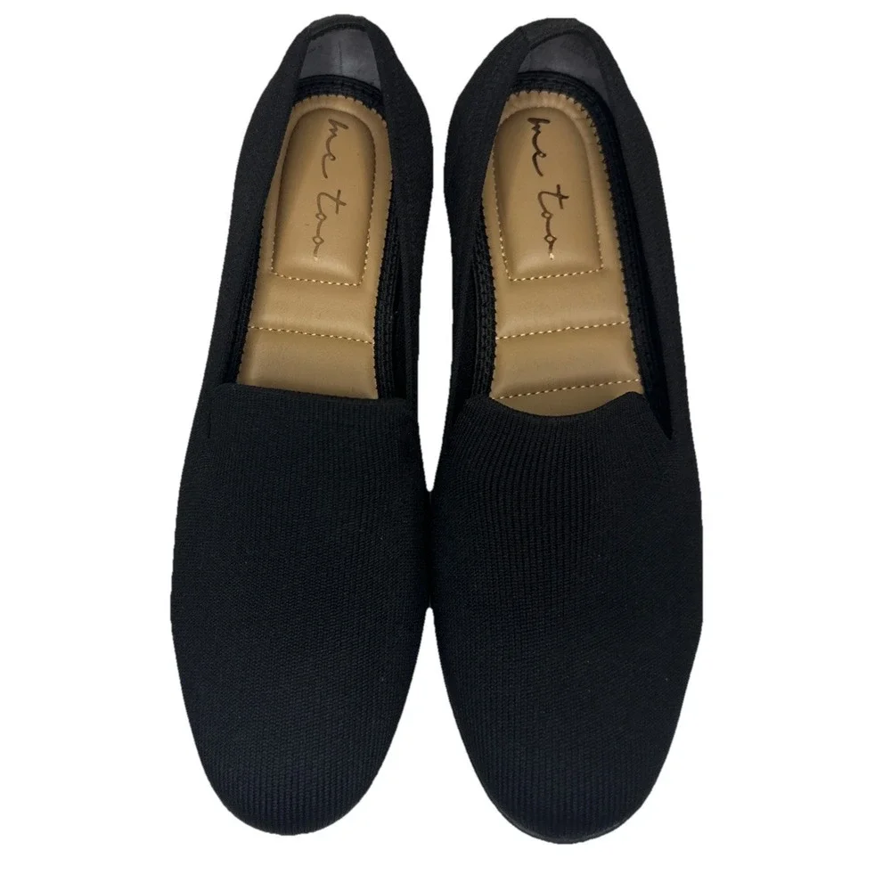 Me Too Averie Black Knit Slip-on Loafer Woman's‎ Size 7